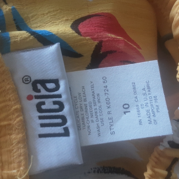 Vintage 90s Lucia Loud Polyester Shorts Sz 10 - Picture 5 of 6